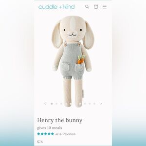 Cuddle + Kind Plush Toy with Overalls